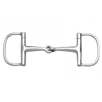 Centaur Metalab Jointed Barrel Dee Stainless Steel Horse Bit